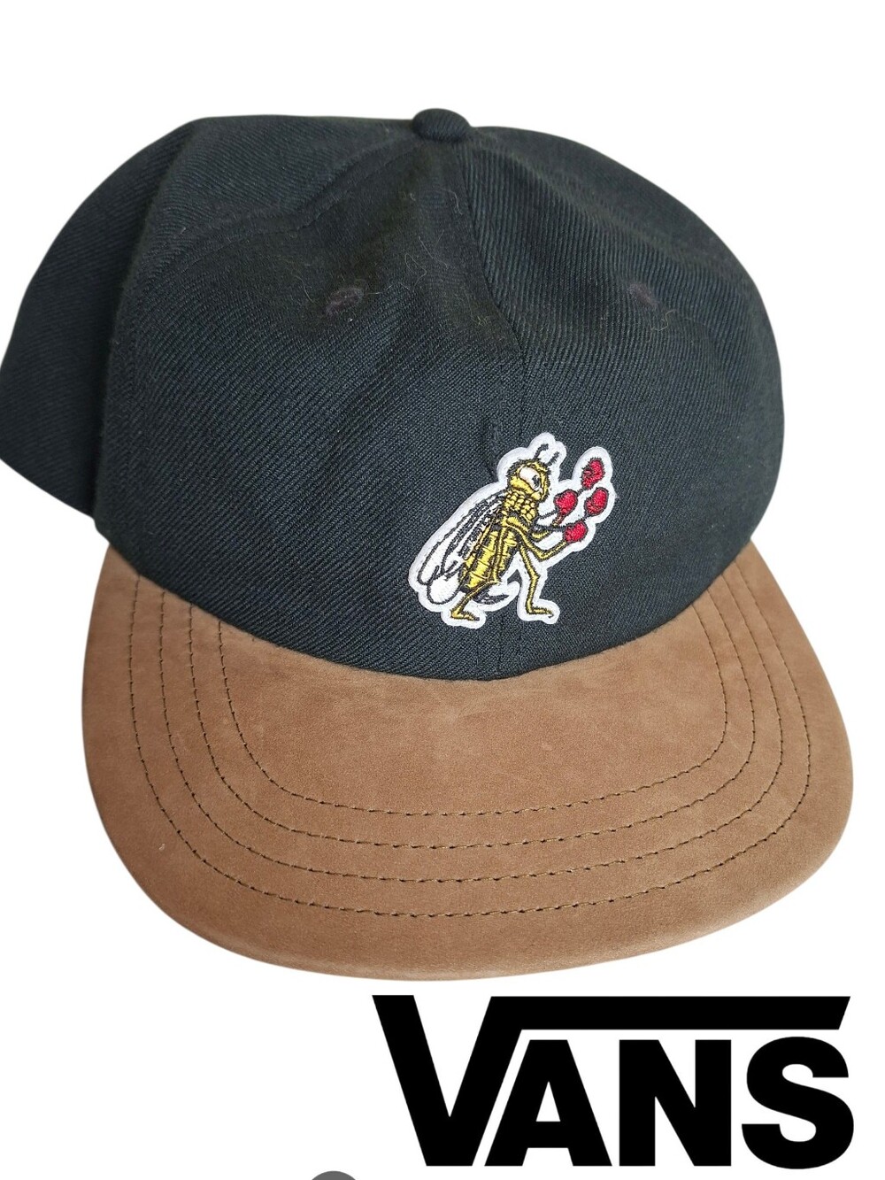 VANS Boxing Bee Unstructured Hat - Skater Skateboard Black Cap